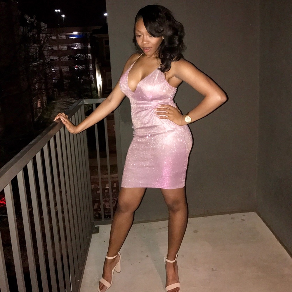 New Year’s Eve Sparkly Midi Dress